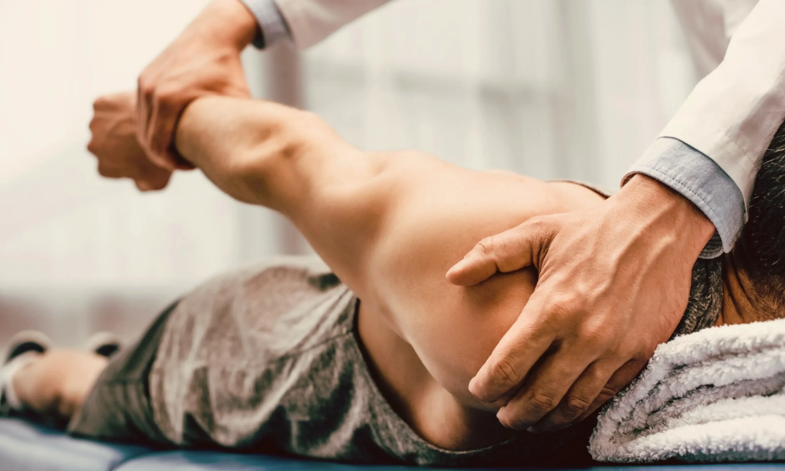 Séance de traitement DES BLESSURES SPORTIVES